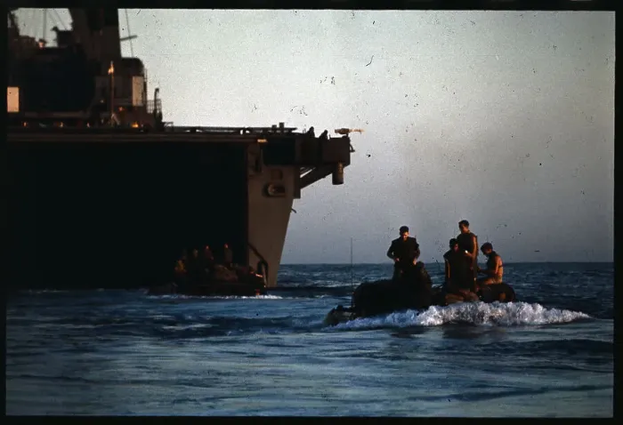 Framed Print : Marines Coming Ashore in South Vietnam Framed Print : Marines Coming Ashore in South Vietnam