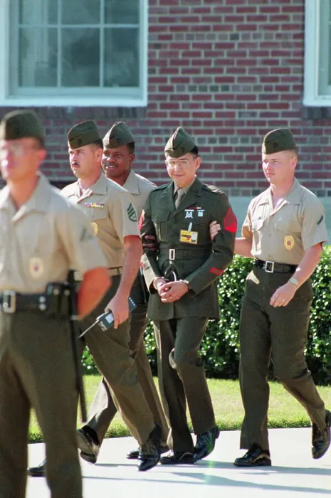 Framed Print : Marines Escorting Clayton Lonetree Framed Print : Marines Escorting Clayton Lonetree