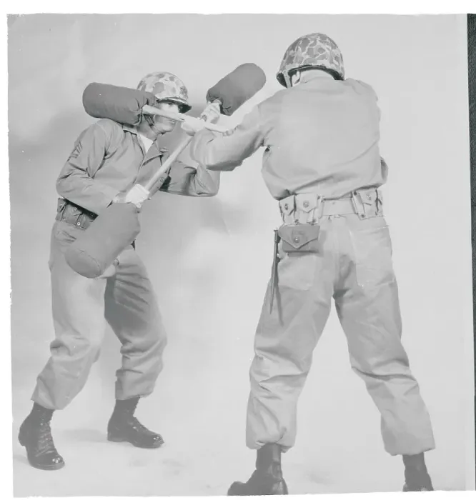 Framed Print : Marines Fighting with Pugil Sticks