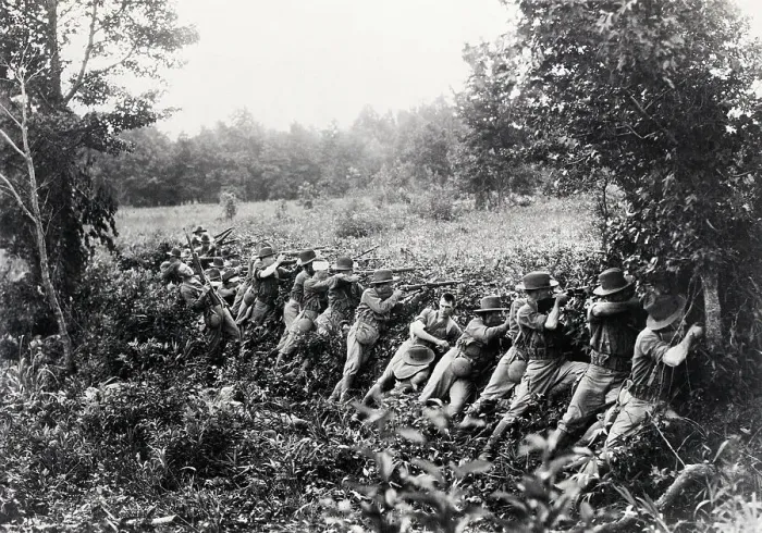Framed Print : Marines On The Firing Line In Nicaraqua Framed Print : Marines On The Firing Line In Nicaraqua