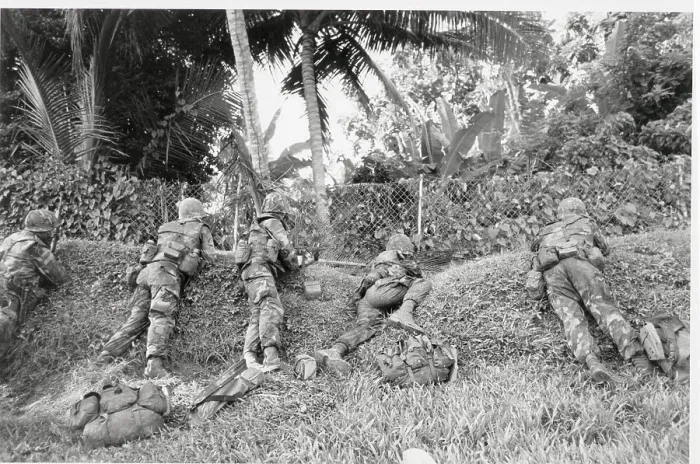 Framed Print : US Marines in Grenada Framed Print : US Marines in Grenada