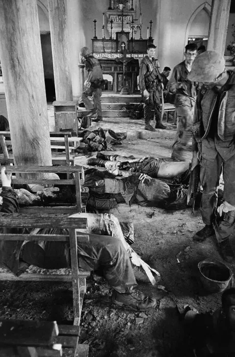 Framed Print : Marines Inside a Catholic Church in South Vietnam Framed Print : Marines Inside a Catholic Church in South Vietnam
