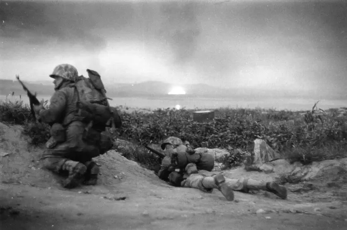 Framed Print : Marines In Korea Framed Print : Marines In Korea
