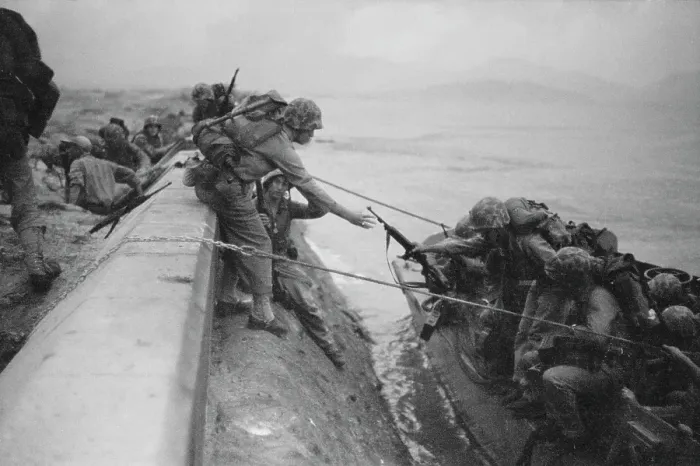 Framed Print : Marines Landing
