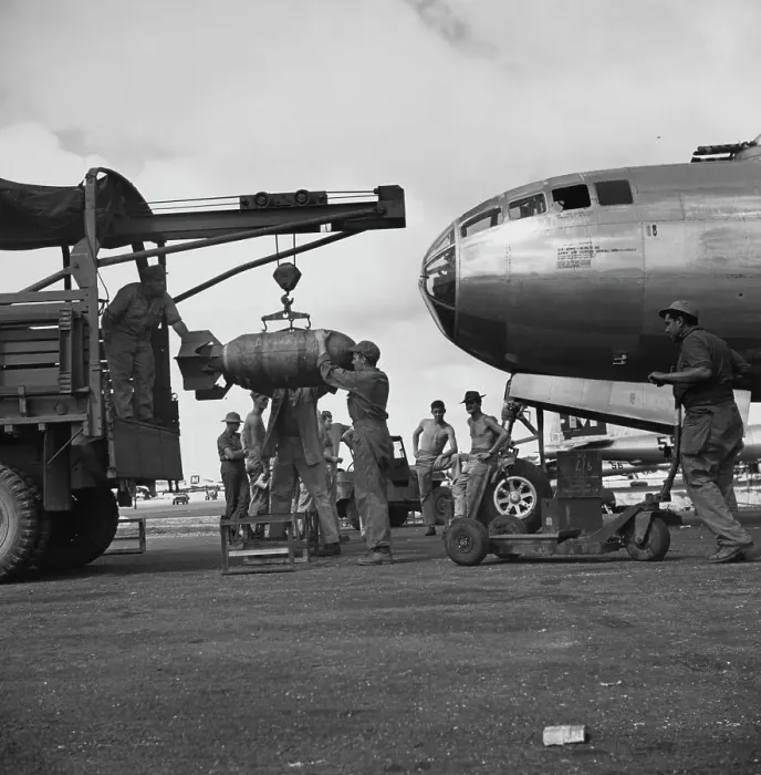 Framed Print : US Marines Loading Bomb Framed Print : US Marines Loading Bomb
