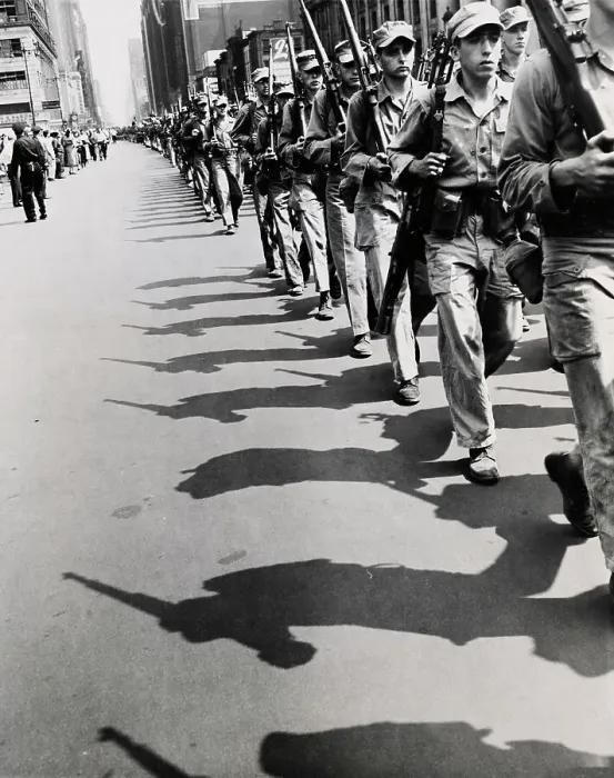 Framed Print : Marines Marching Through New York Framed Print : Marines Marching Through New York