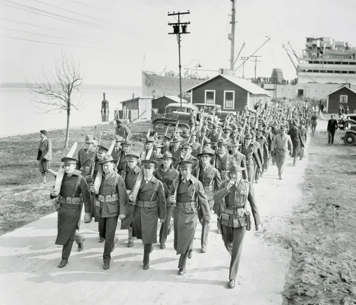 Framed Print : Marines Returning from Nicaragua Framed Print : Marines Returning from Nicaragua