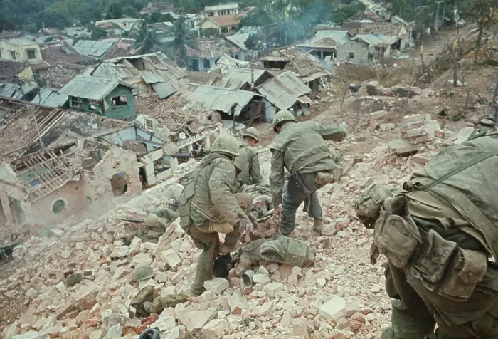 Framed Print : US Marines, Vietnam War Framed Print : US Marines, Vietnam War