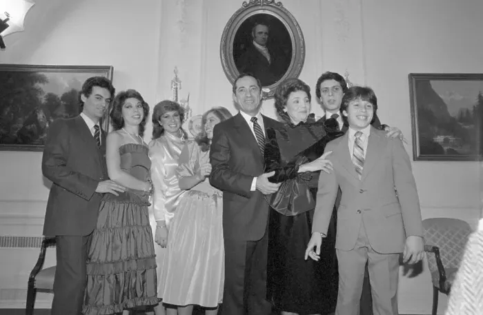 Framed Print : Mario Cuomo and Family Framed Print : Mario Cuomo and Family