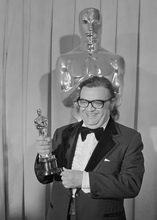 Framed Print : Mario Puzo Holding His Oscar Framed Print : Mario Puzo Holding His Oscar