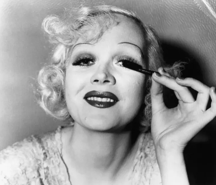 Framed Print : Marion Martin Combing Her Eyelashes Framed Print : Marion Martin Combing Her Eyelashes