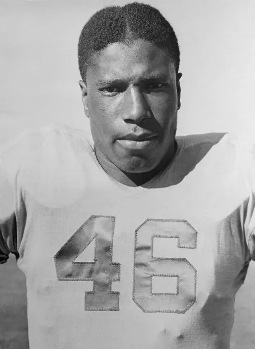 Framed Print : Marion Motley Posing in Football Jersey Framed Print : Marion Motley Posing in Football Jersey