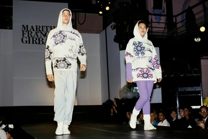 Framed Print : Marithé + François Girbaud Fashion Show, 1986 Framed Print : Marithé + François Girbaud Fashion Show, 1986
