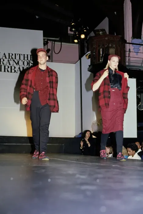 Framed Print : Marithé + François Girbaud Fashion Show, 1986