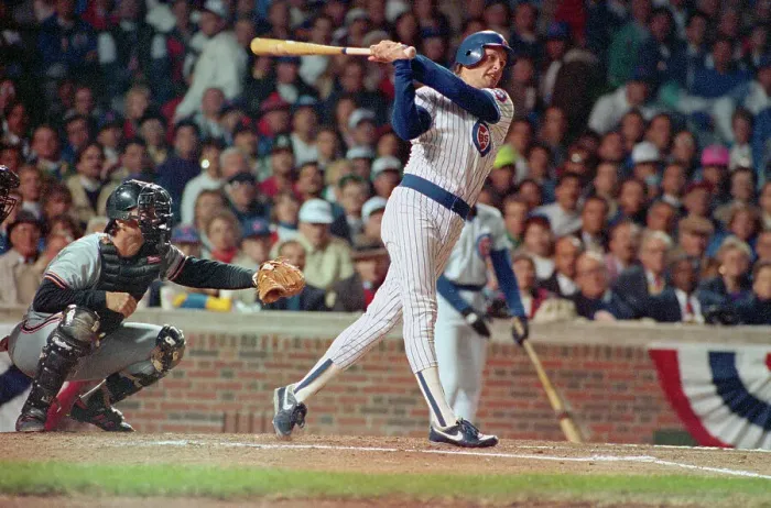 Framed Print : Mark Grace Hitting Homerun Framed Print : Mark Grace Hitting Homerun