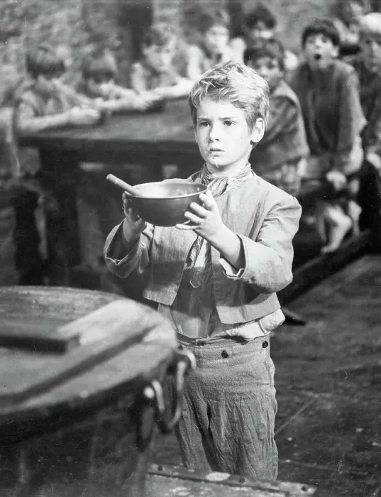 Framed Print : Mark Lester Holding a Bowl Framed Print : Mark Lester Holding a Bowl