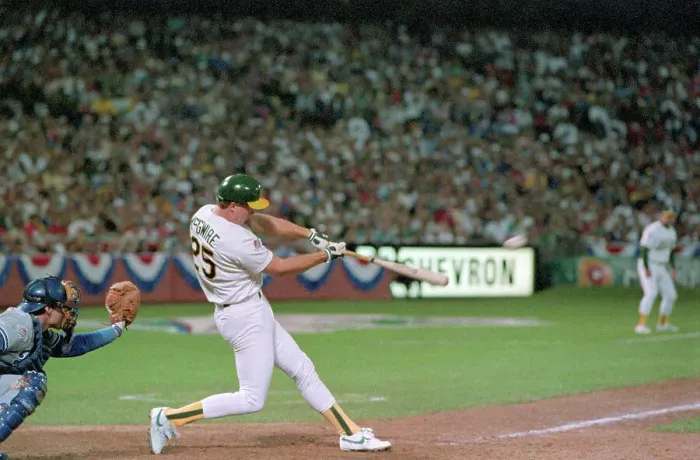 Framed Print : Mark McGwire Hitting Home Run Framed Print : Mark McGwire Hitting Home Run