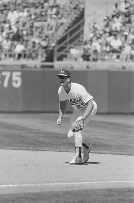 Framed Print : Mark McGwire Playing the Infield