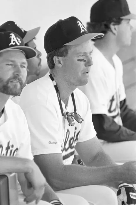 Framed Print : Mark McGwire Sitting on Bench Framed Print : Mark McGwire Sitting on Bench