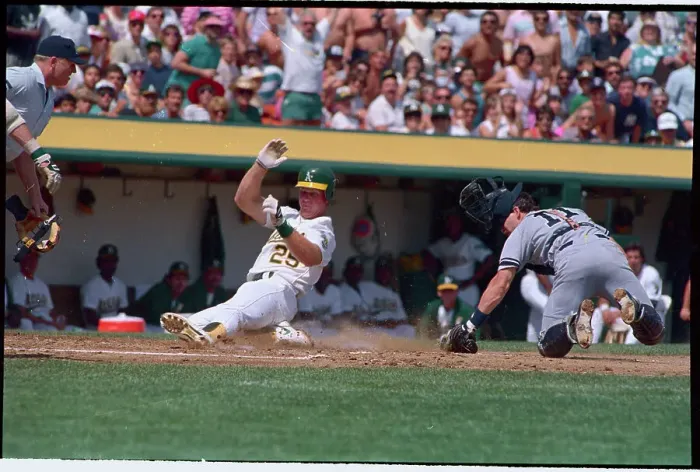 Framed Print : Mark McGwire Sliding Framed Print : Mark McGwire Sliding