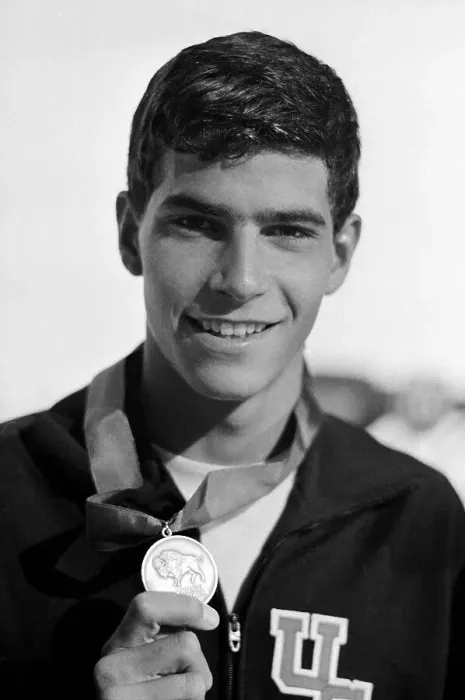 Framed Print : Mark Spitz Holding his Gold Medal Framed Print : Mark Spitz Holding his Gold Medal