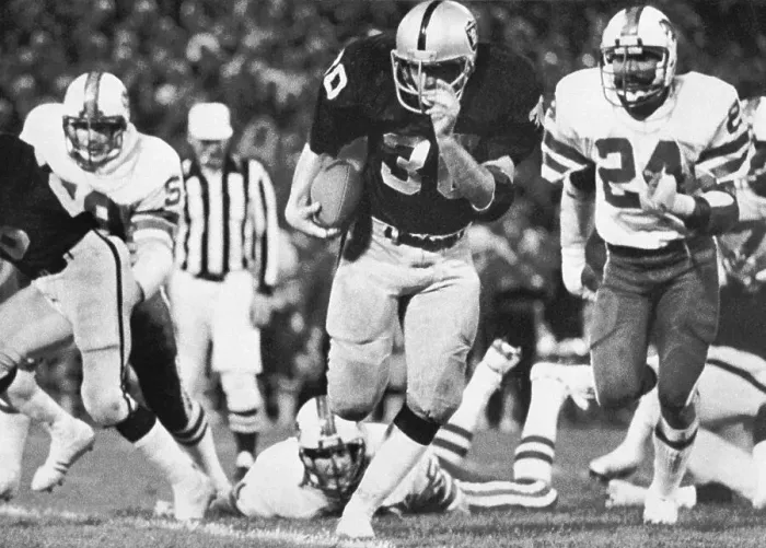Framed Print : Mark Van Eeghen Running Football During Game Framed Print : Mark Van Eeghen Running Football During Game