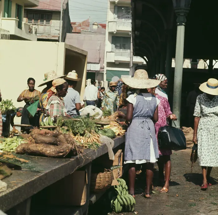 Framed Print : Market In Guadeloupe Framed Print : Market In Guadeloupe