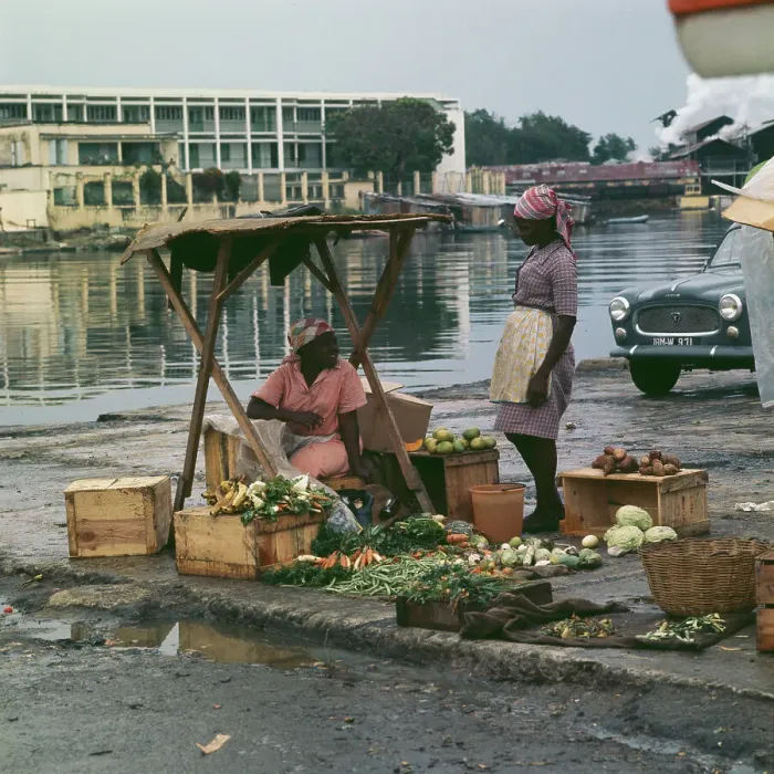 Framed Print : Market In Guadeloupe