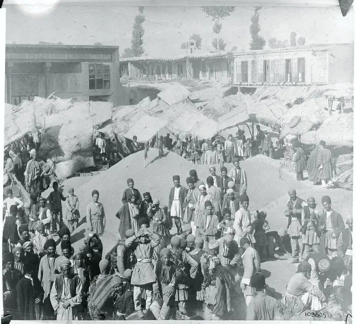 Framed Print : Market Place in Kurdistan Town