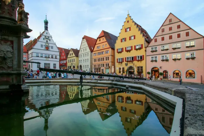 Framed Print : The market square of Rothenburg ob der Tauber, Germany Framed Print : The market square of Rothenburg ob der Tauber, Germany