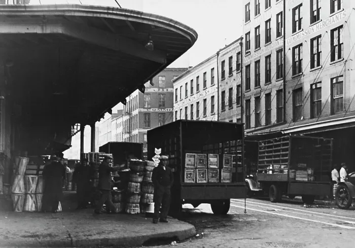 Framed Print : Market & Warehouses In Lower Manhattan Framed Print : Market & Warehouses In Lower Manhattan