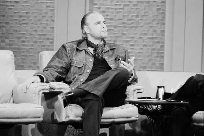 Framed Print : Marlon Brando on the Dick Cavett Show Framed Print : Marlon Brando on the Dick Cavett Show