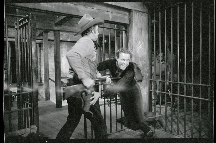 Framed Print : Marlon Brando and Slim Pickens Framed Print : Marlon Brando and Slim Pickens
