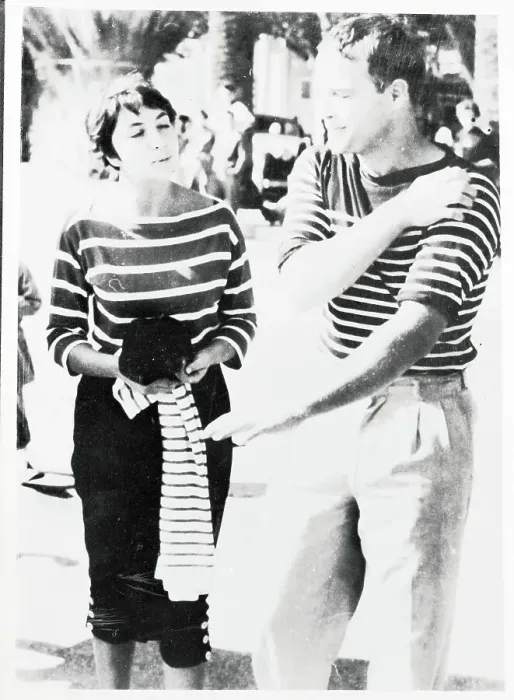 Framed Print : Marlon Brando Speaking With Josiane Berenger Framed Print : Marlon Brando Speaking With Josiane Berenger