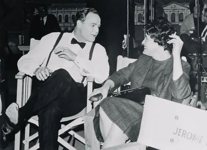 Framed Print : Marlon Brando Talking with Patricia Neal Framed Print : Marlon Brando Talking with Patricia Neal