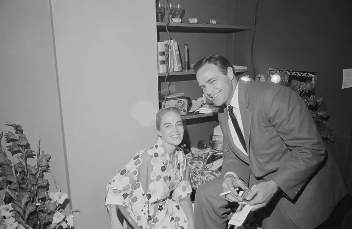 Framed Print : Marlon and Jocelyn Brando
