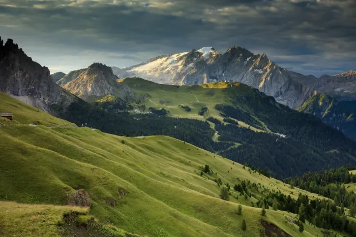 Framed Print : Marmolada mountain at sunrise Framed Print : Marmolada mountain at sunrise