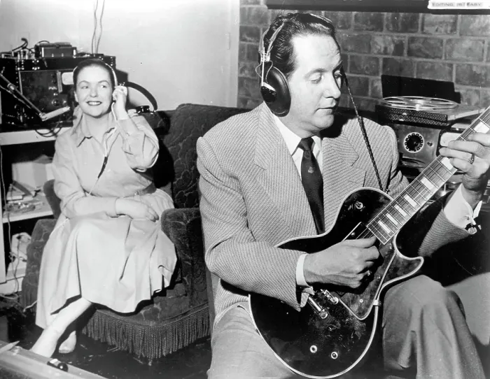 Framed Print : Married Duo Les Paul & Mary Ford