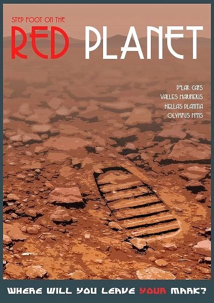 Mars Travel Poster