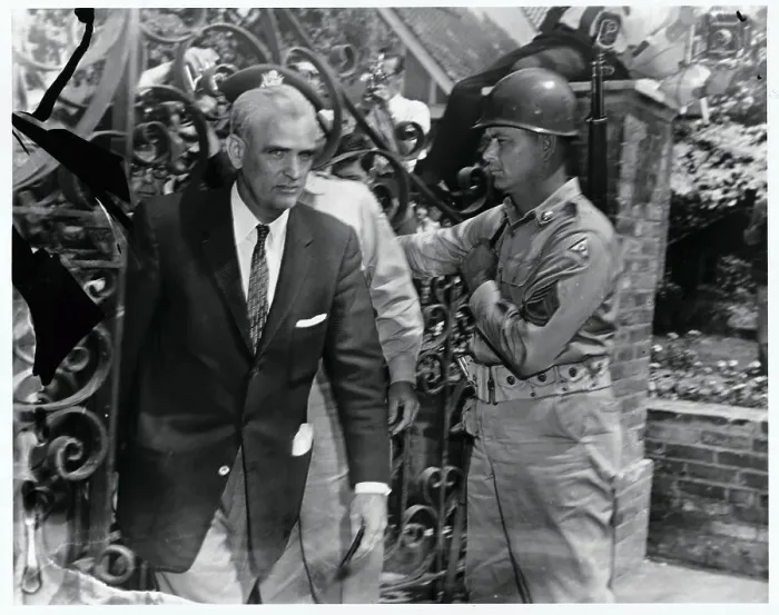 Framed Print : Marshal Beal Kidd Entering Executive Mansion Framed Print : Marshal Beal Kidd Entering Executive Mansion