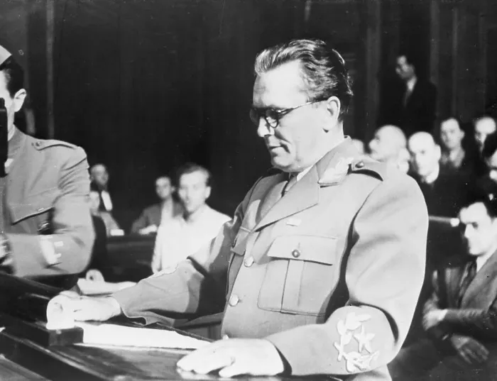 Framed Print : Marshal Josip Broz-Tito at Podium