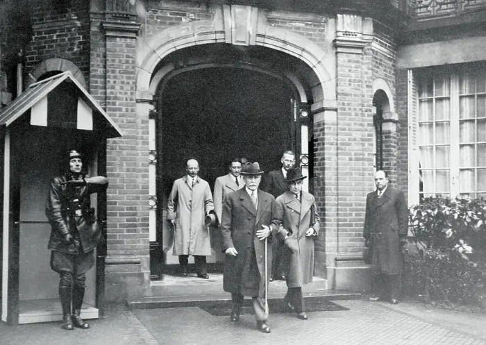 Framed Print : Marshal Petain Leaving Conference of Ministers Framed Print : Marshal Petain Leaving Conference of Ministers