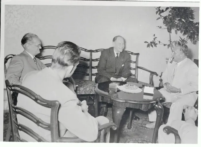 Framed Print : Marshal Tito Conversing with U.S. Diplomats Framed Print : Marshal Tito Conversing with U.S. Diplomats