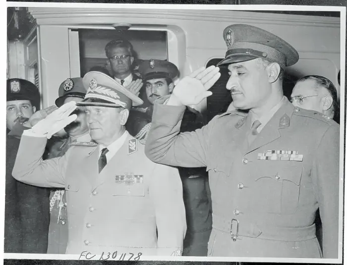 Framed Print : Marshal Tito with Gamal Andel Nasser Framed Print : Marshal Tito with Gamal Andel Nasser