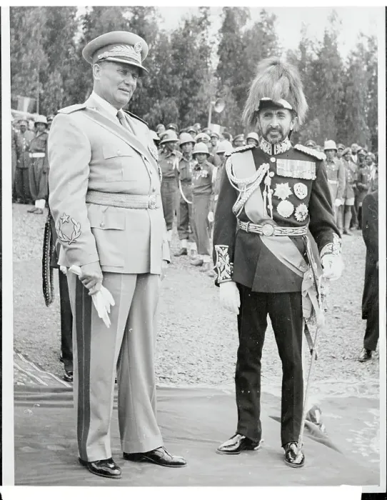 Framed Print : Marshal Tito and Haile Selassie Posing in Uniforms Framed Print : Marshal Tito and Haile Selassie Posing in Uniforms