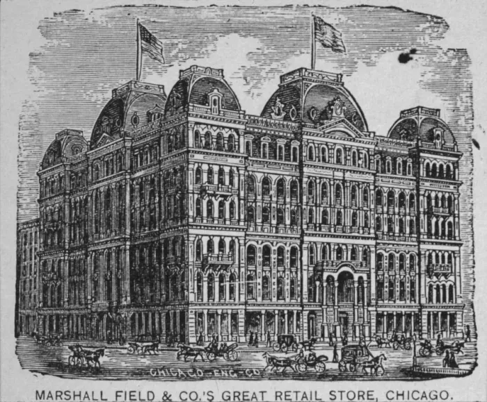 Framed Print : Marshall Field & Co