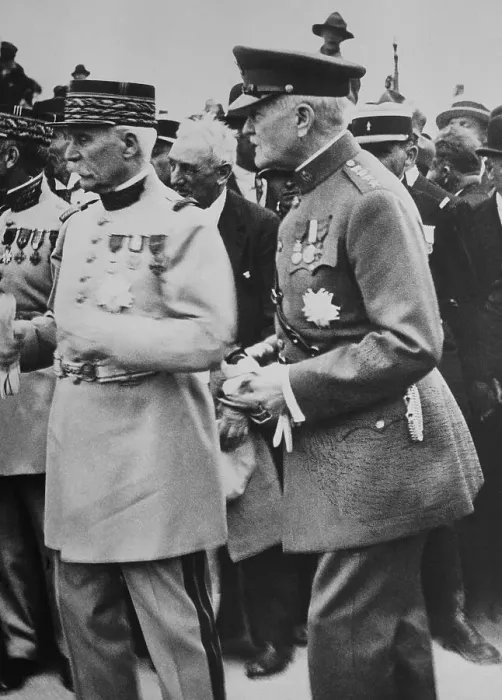 Framed Print : Marshall Petain and General John Pershing in Uniform Framed Print : Marshall Petain and General John Pershing in Uniform