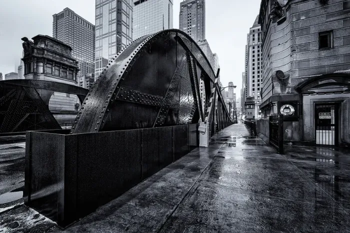 Framed Print : Marshall Suloway Bridge, Black and White, Chicago Framed Print : Marshall Suloway Bridge, Black and White, Chicago