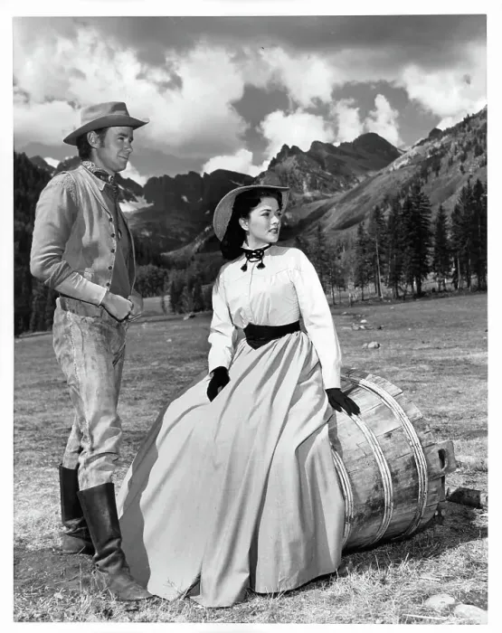 Framed Print : Marshall Thompson And Paula Raymond In Devil's Doorway Framed Print : Marshall Thompson And Paula Raymond In Devil's Doorway