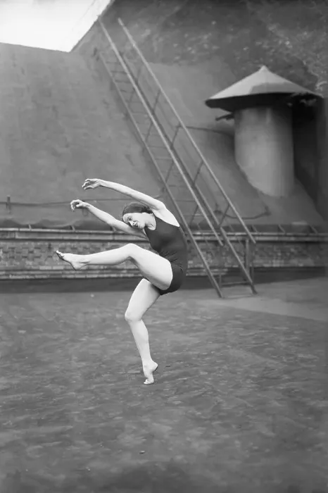 Framed Print : Martha Graham Dancing on Rooftop Framed Print : Martha Graham Dancing on Rooftop